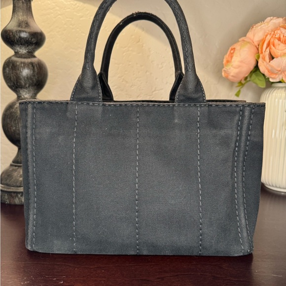 Prada Canapa small tote w/unbranded crossbody strap - Picture 4 of 15